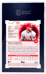 2022 Topps Pristine Paul DeJong #233 Gold Refractor 38/50 SGC 10
