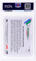2021 Topps Chrome F1 Gold Checker Theo Pourchaire #136 /50 PSA 9
