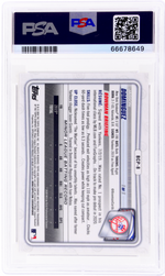 2020 Bowman Chrome Orange Shimmer Jasson Dominguez #BCP8 /25 PSA 10