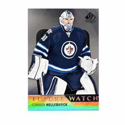 2024 Upper Deck SP Authentic Connor Hellebuyck #225 Acetate Retro Future Watch SP