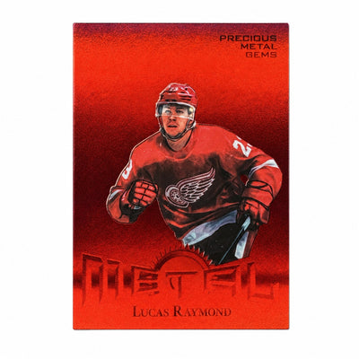 2024 Upper Deck Skybox Metal Universe Lucas Raymond Retro Red PMG /100 SSP
