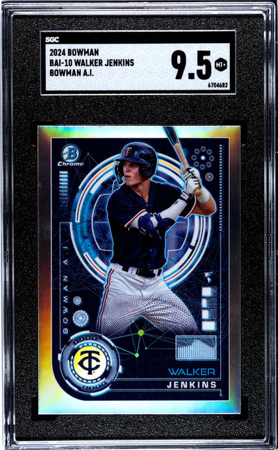 2024 Bowman Chrome Walker Jenkins #BAI-10 SGC 9.5