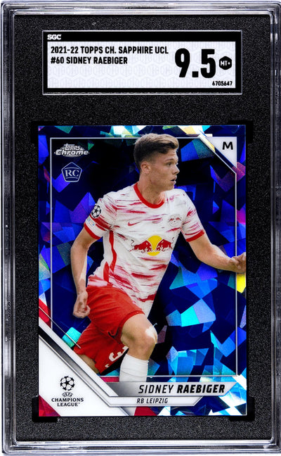 2021-22 Topps Chrome Sapphire Ucl #60 Sidney Raebiger SGC 9.5