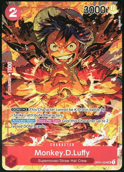 2022 One Piece Romance Dawn SR #OP01-024 Monkey D. Luffy