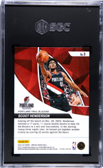 2023 Panini Mosaic Elevate Green Prizm Scoot Henderson #9 RC SGC 10
