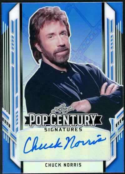 2021 Leaf Pop Century Chuck Norris Auto /25