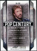 2021 Leaf Pop Century Chuck Norris Auto /25