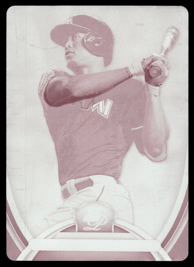 2013 Bowman Platinum 35 Giancarlo Stanton Magenta Printing Plate 1/1 Miami Marlins