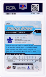 2016 Upper Deck Young Guns Auston Matthews #201 PSA 9