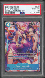 2022 One Piece Romance Dawn Alternate Art Boa Hancock #OP01078 PSA 10