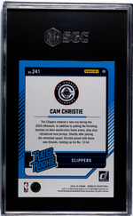 2024-25 Donruss Cam Christie #241 RC SGC 9.5