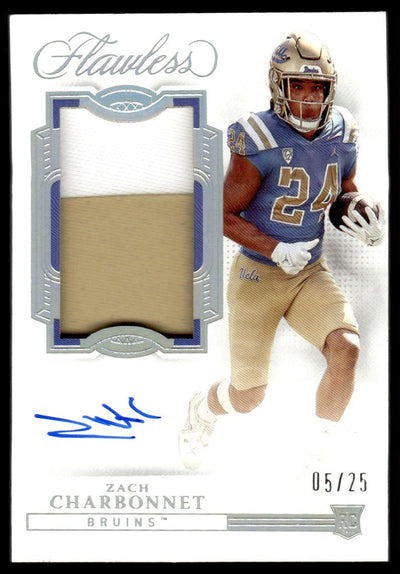 2023 Panini Flawless Collegiate Zach Charbonnet #RPAV-ZAC RC RPA /25