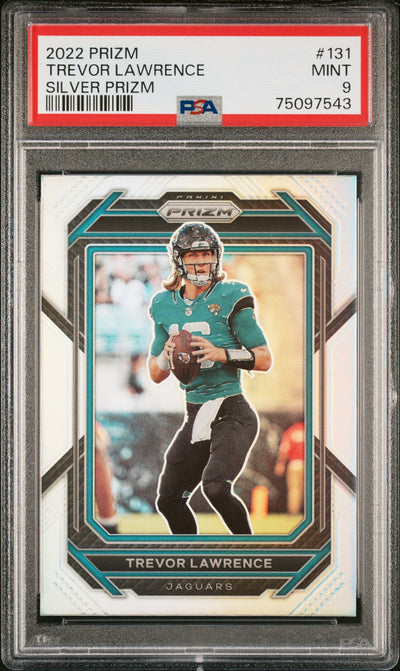 2022 Panini Prizm Prizms Silver Trevor Lawrence #131 PSA 9