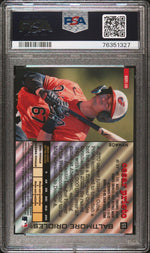 2022 Bowman Heritage Chrome Orange Refractor Cesar Prieto #BHPC-108 /25 PSA 9