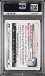 2020 Bowman Chrome Refractor Xavier Edwards #CPA-XE Auto /499 PSA 9