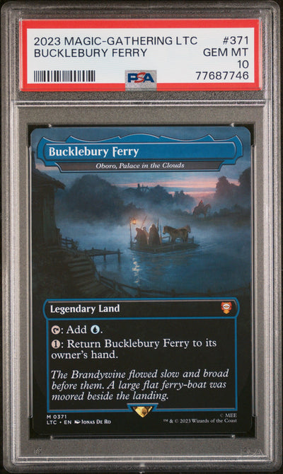 2023 Magic the Gathering Tales of Middle-Earth Commander Bucklebury Ferry #371 PSA 10
