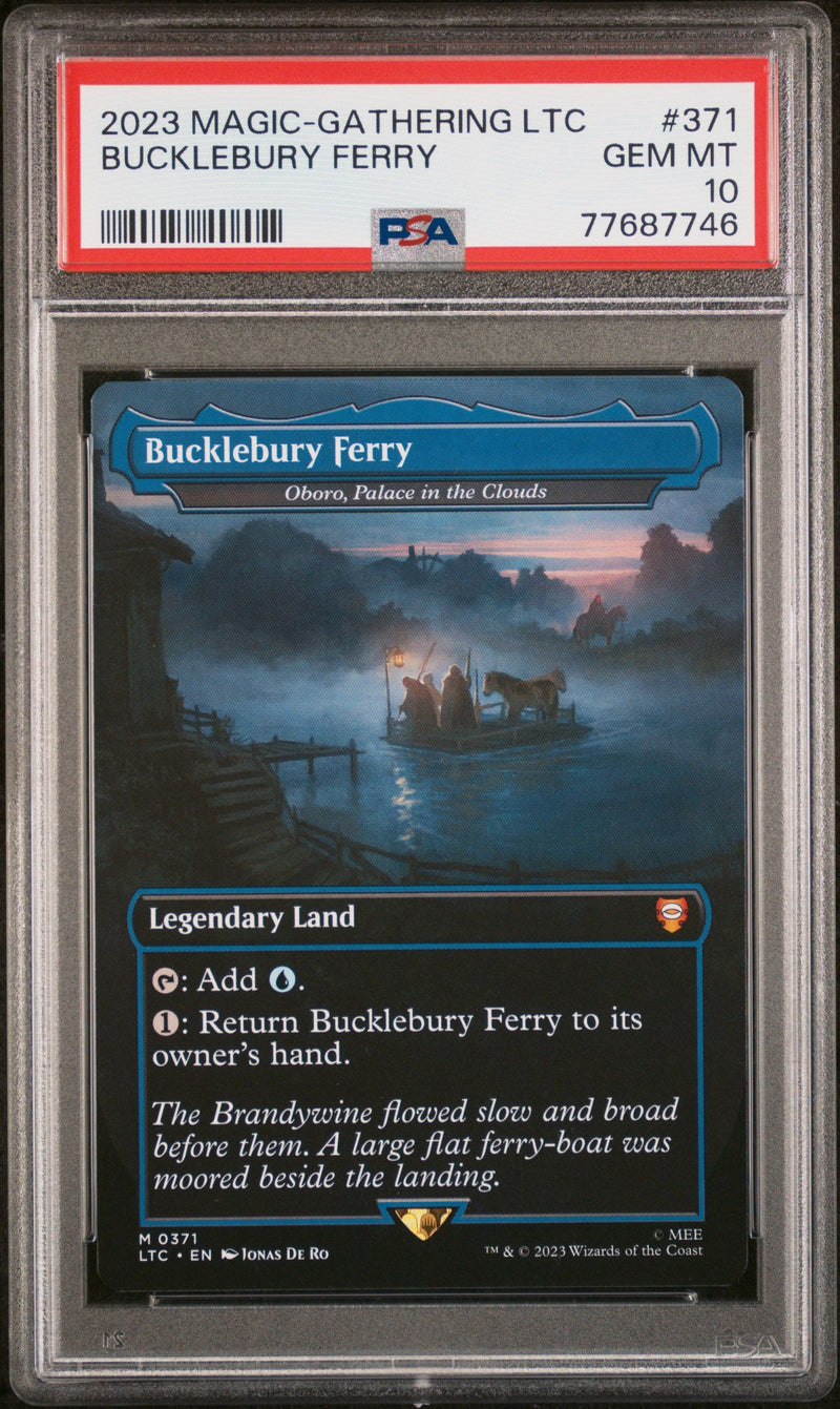 2023 Magic the Gathering Tales of Middle-Earth Commander Bucklebury Ferry #371 PSA 10