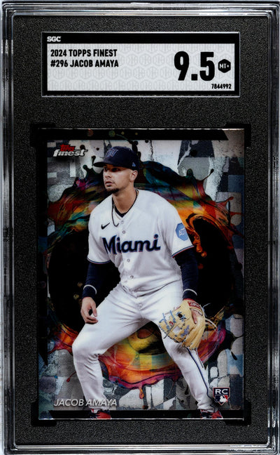 2024 Topps Finest Jacob Amaya #296 RC SGC 9.5