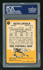 1967 Topps Keith Lincoln #15 PSA 7