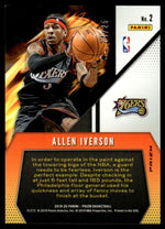 2019 Panini Prizm 2 Allen Iverson Fearless /25 76ers