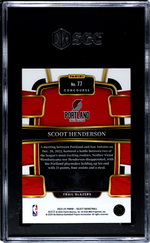2023 Panini Select Blue Retail Scoot Henderson #77 RC SGC 9.5