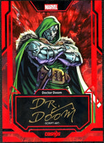 2025 Kakawow Cosmos Marvel Script Art Red #CM-PR-06 Doctor Doom Auto  72/75