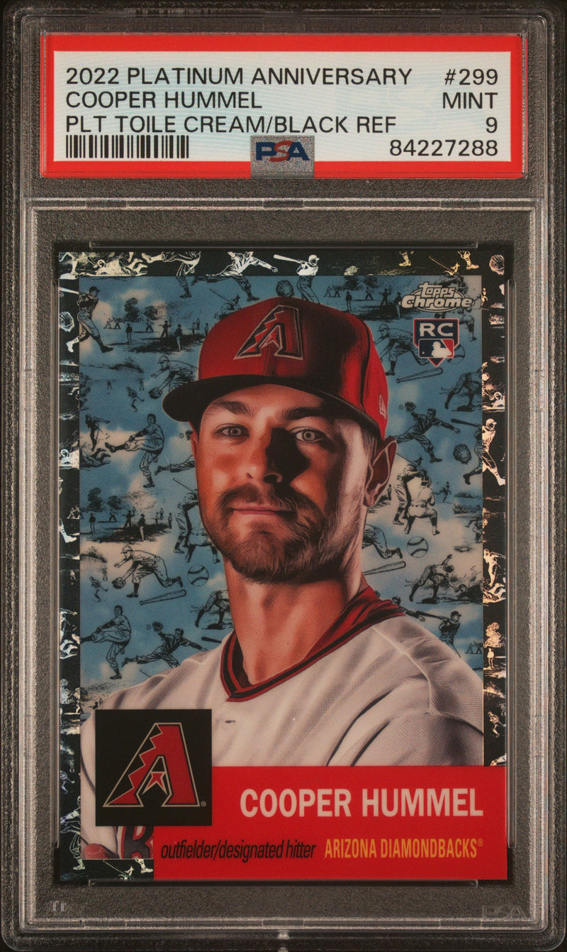 2022 Topps Chrome Platinum Anniversary Cooper Hummel #299 RC /10 PSA 9