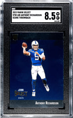 2023 Panini Select Throwback Anthony Richardson #STW-ARI RC SGC 8.5