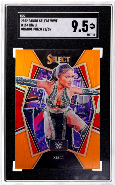 2022 Panini Select WWE Xia Li #154 Orange Prizm 21/35 SGC 9.5
