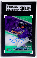 2021 Bowman's Best Best of '21 Benny Montgomery #B21-BM /99 Auto SGC 10