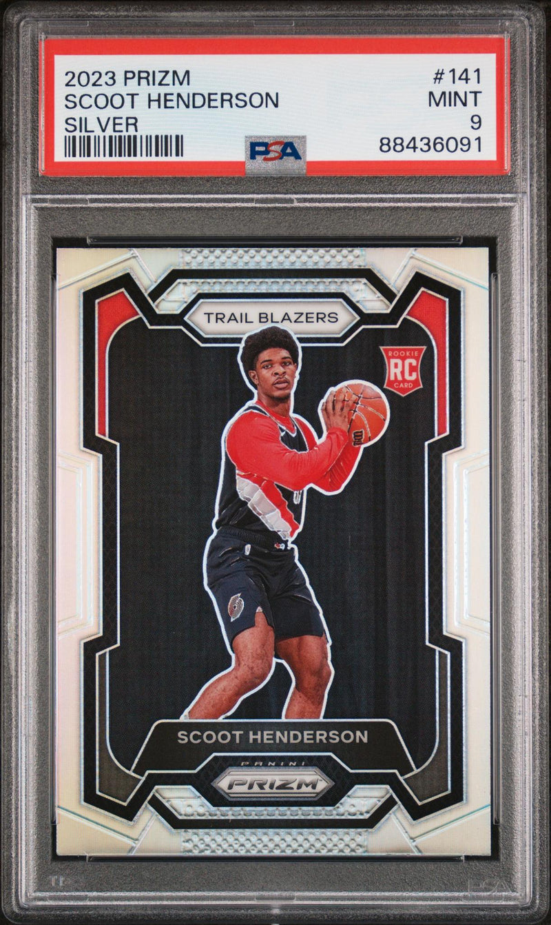 2023 Panini Prizm Silver Prizm Scoot Henderson #141 PSA 9