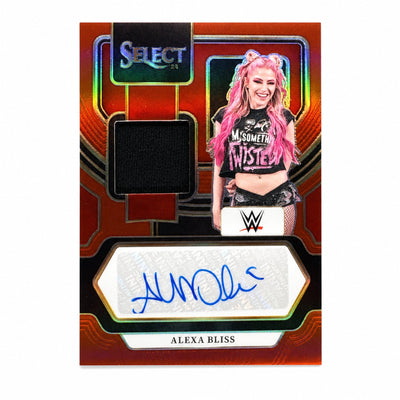2024 Panini Select WWE Alexa Bliss Patch Auto Red Prizm /49