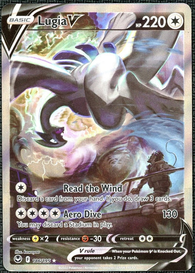 2022 Pokemon SWSH Silver Tempest #186 FA/Lugia V