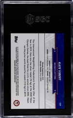 2024 Topps Chrome US Olympics Aqua Refractor Kate Vibert #159 /199 SGC 10