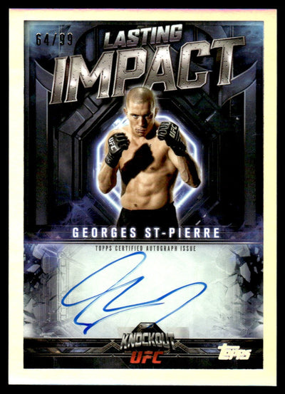 2025 Topps Knockout LI-GS Georges St-Pierre Lasting Impact /99 Auto