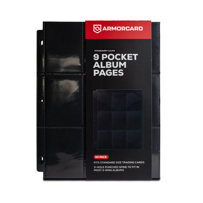 ArmorCard 9 Pocket Album Binder Sheets