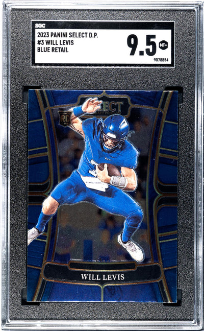 2023 Panini Select D.P. Blue Retail Will Levis #3 RC SGC 9.5