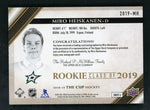 2019 Upper Deck The Cup 2019-MH Miro Heiskanen Rookie Class of 2019 Rookie /75 Dallas Stars Auto