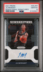 2021 Panini Prizm Sensational Signatures Ja Morant #SSJMT PSA 10