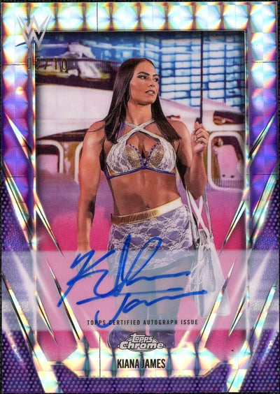 2026 Topps Chrome WWE BCA-KIJ Kiana James Auto 02/10
