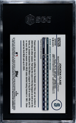 2024 Topps Chrome Sapphire Orange Jonatan Clase #USCS35 RC /25 SGC 10
