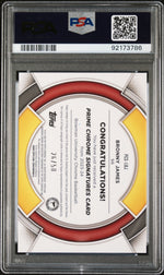 2023 Bowman University Chrome Prime Signatures Bronny James Jr. #PCSLBJ /150 PSA 10