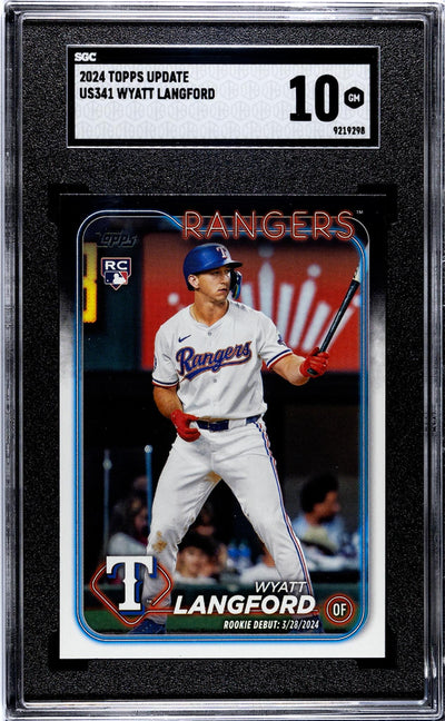 2024 Topps Update #US341 Wyatt Langford SGC 10