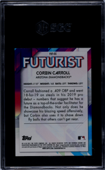 2021 Bowman Chrome Mega Box #FUT-CC Corbin Carroll Futurist SGC 10