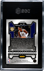 2023-24 Panini Prizm Green Prizm Bennedict Mathurin #14 SGC 9.5