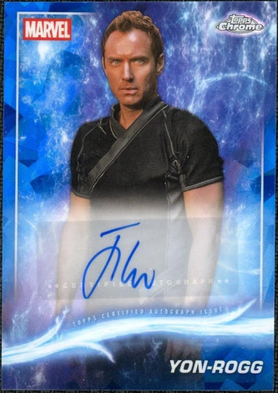 2025 Topps Chrome Marvel Studios Sapphire Jude Law as Yon-Rogg Auto #AA-JL