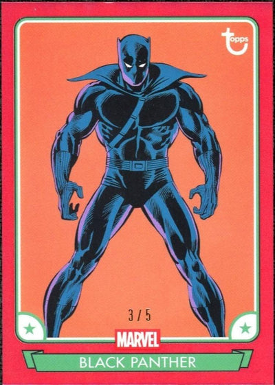 2026 Topps Marvel Brooklyn Collection Black Panther Red 3/5