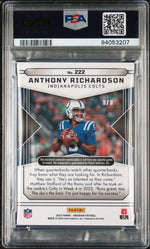 2023 Panini Obsidian Electric Etch Red Anthony Richardson #222 RC RPA /8 PSA 9