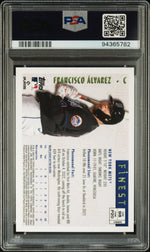 2023 Topps Finest Flashbacks Francisco Alvarez #98 RC Refractor /10 PSA 9