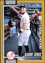 2026 Topps Series 1 Aaron Judge Dugout Peeks SSP Gold /50